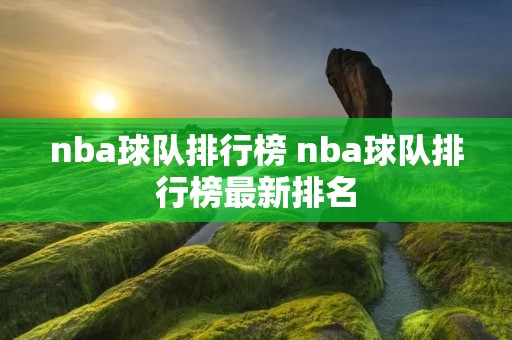 nba球队排行榜 nba球队排行榜最新排名