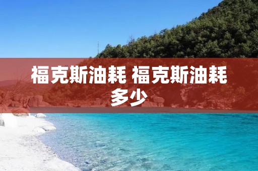 福克斯油耗 福克斯油耗多少