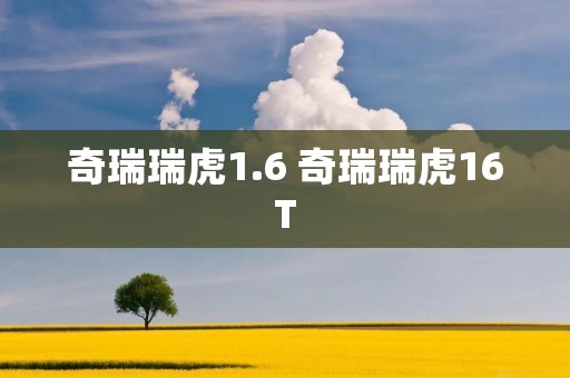 奇瑞瑞虎1.6 奇瑞瑞虎16T