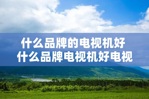 什么品牌的电视机好 什么品牌电视机好电视是越大尺寸越好吗