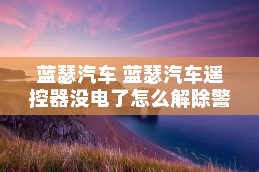 蓝瑟汽车 蓝瑟汽车遥控器没电了怎么解除警报