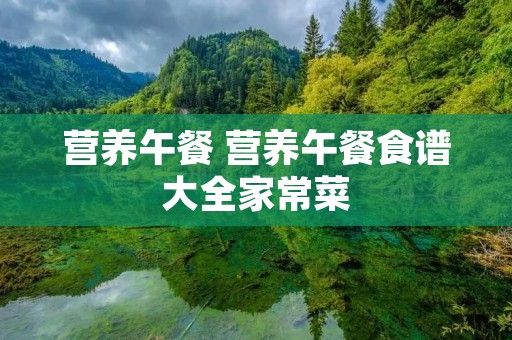 营养午餐 营养午餐食谱大全家常菜 营养午餐 营养午餐食谱大全家常菜