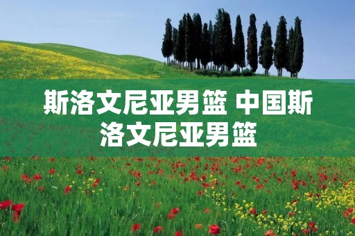 斯洛文尼亚男篮 中国斯洛文尼亚男篮