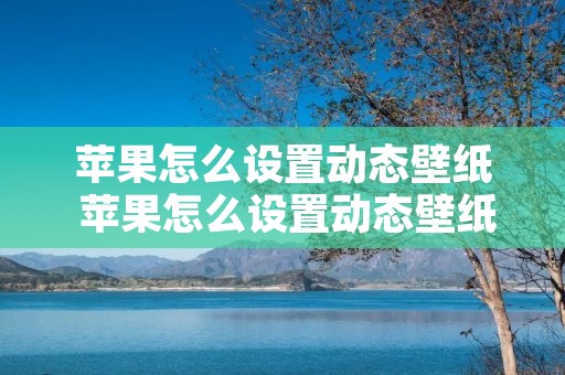 苹果怎么设置动态壁纸 苹果怎么设置动态壁纸自己的视频