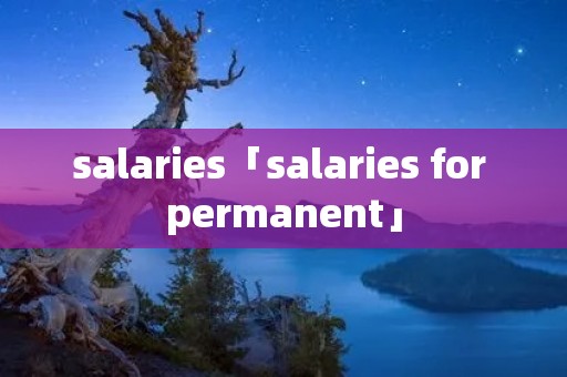 salaries「salaries for permanent」