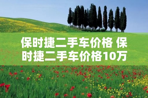 保时捷二手车价格 保时捷二手车价格10万
