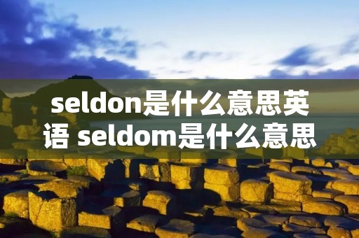 seldon是什么意思英语 seldom是什么意思啊英语