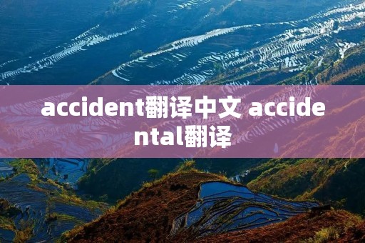 accident翻译中文 accidental翻译