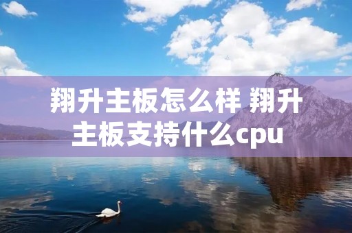 翔升主板怎么样 翔升主板支持什么cpu 翔升主板怎么样 翔升主板支持什么cpu