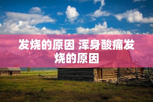 发烧的原因 浑身酸痛发烧的原因 发烧的原因 浑身酸痛发烧的原因