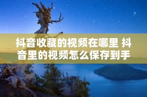 抖音收藏的视频在哪里 抖音里的视频怎么保存到手机
