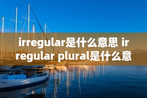 irregular是什么意思 irregular plural是什么意思 irregular是什么意思 irregular plural是什么意思