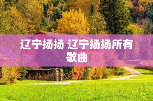 辽宁扬扬 辽宁扬扬所有歌曲