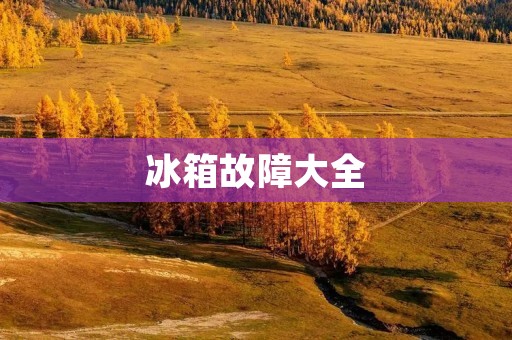冰箱故障大全:常见问题及解决方法