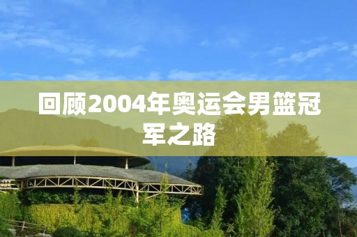回顾2004年奥运会男篮冠军之路