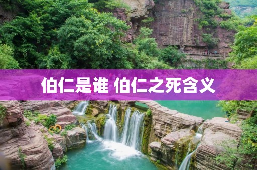 伯仁是谁 伯仁之死含义 伯仁是谁 伯仁之死含义