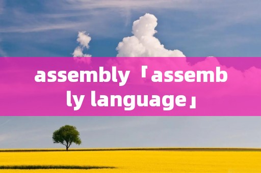 assembly「assembly language」 assembly「assembly language」
