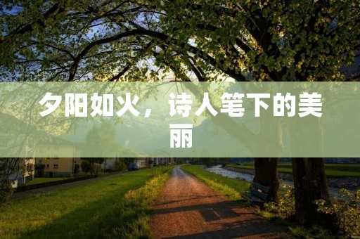 夕阳如火,诗人笔下的美丽