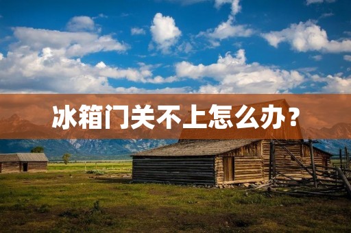 冰箱门关不上怎么办？
