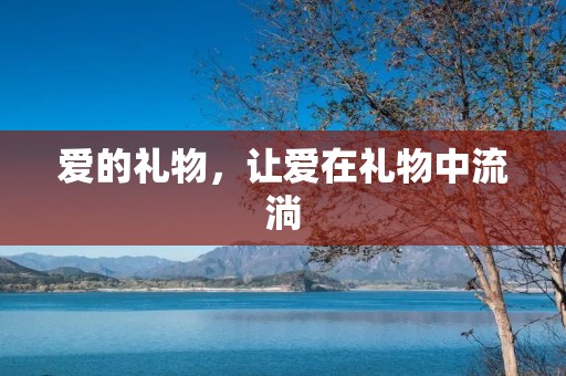 爱的礼物,让爱在礼物中流淌 爱的礼物,让爱在礼物中流淌