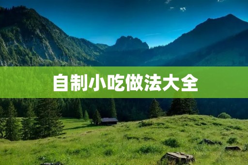 自制小吃做法大全 自制小吃做法大全