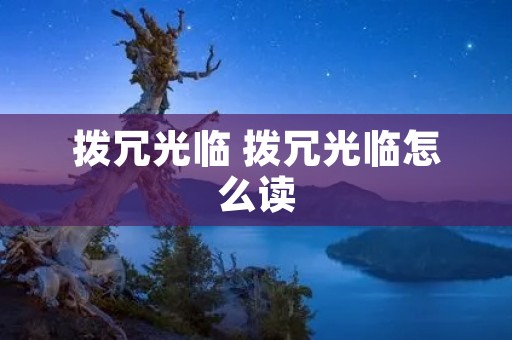 拨冗光临 拨冗光临怎么读 拨冗光临 拨冗光临怎么读