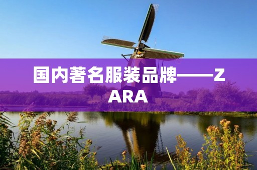 国内著名服装品牌——ZARA