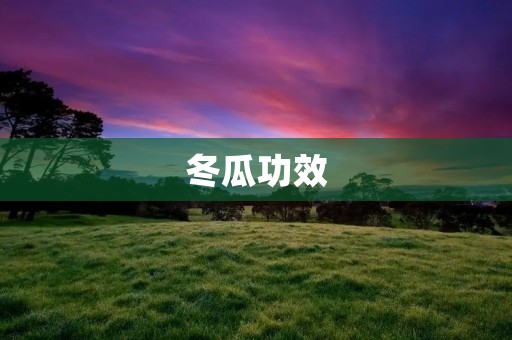 冬瓜功效:预防疾病,降低体重 冬瓜功效:预防疾病,降低体重