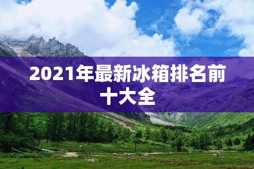2021年最新冰箱排名前十大全 2021年最新冰箱排名前十大全