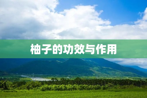柚子的功效与作用 柚子的功效与作用