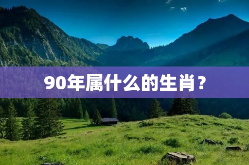 90年属什么的生肖？
