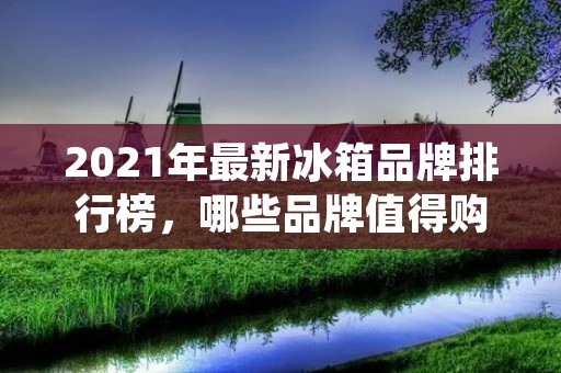 2021年最新冰箱品牌排行榜，哪些品牌值得购买？