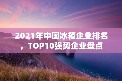 2021年中国冰箱企业排名，TOP10强势企业盘点