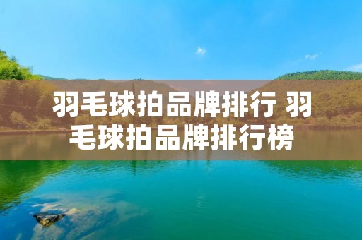 羽毛球拍品牌排行 羽毛球拍品牌排行榜 羽毛球拍品牌排行 羽毛球拍品牌排行榜