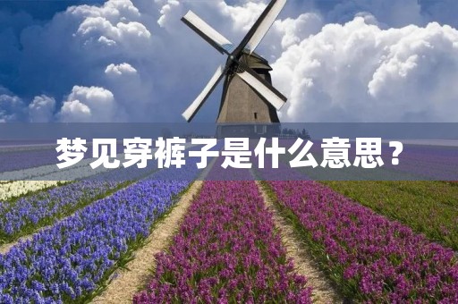梦见穿裤子是什么意思？