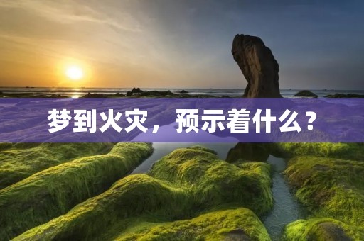 梦到火灾,预示着什么?