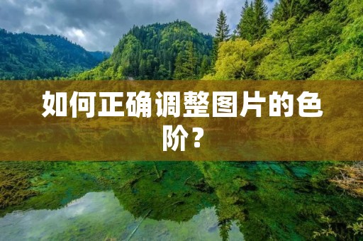 如何正确调整图片的色阶? 如何正确调整图片的色阶?