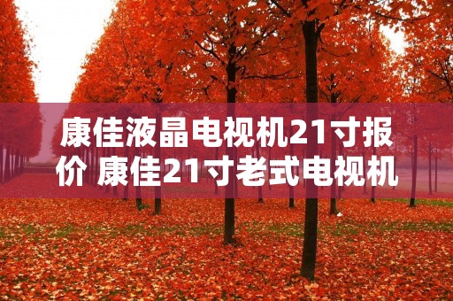 康佳液晶电视机21寸报价 康佳21寸老式电视机型号