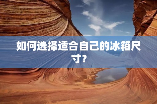 如何选择适合自己的冰箱尺寸？