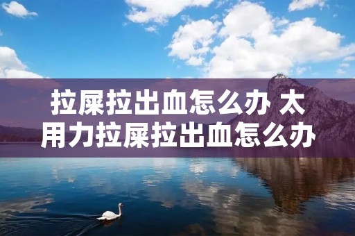 拉屎拉出血怎么办 太用力拉屎拉出血怎么办 拉屎拉出血怎么办 太用力拉屎拉出血怎么办