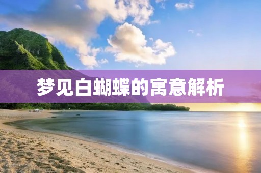 梦见白蝴蝶的寓意解析