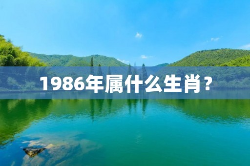 1986年属什么生肖?
