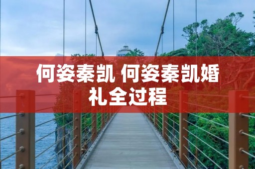何姿秦凯 何姿秦凯婚礼全过程 何姿秦凯 何姿秦凯婚礼全过程