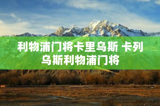 利物浦门将卡里乌斯 卡列乌斯利物浦门将