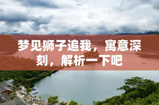 梦见狮子追我,寓意深刻,解析一下吧