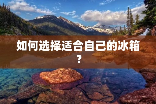 如何选择适合自己的冰箱？
