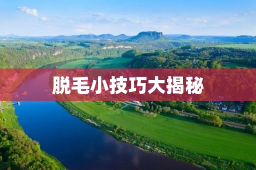 脱毛小技巧大揭秘:告别毛发困扰 脱毛小技巧大揭秘:告别毛发困扰
