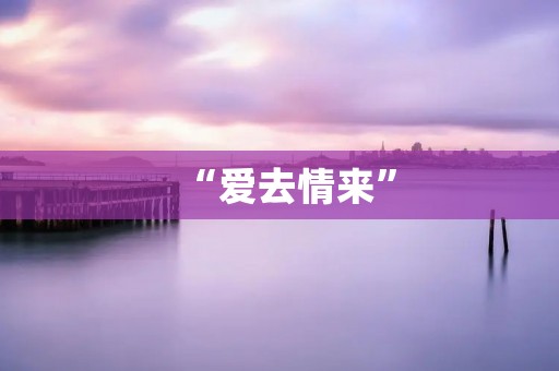 “爱去情来”：谈谈爱情的起伏与变化