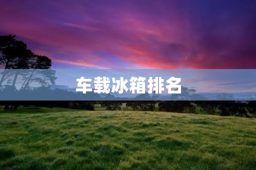 车载冰箱排名：2021年十大最佳车载冰箱推荐