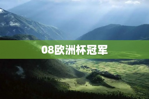 08欧洲杯冠军:西班牙的荣耀时刻 08欧洲杯冠军:西班牙的荣耀时刻